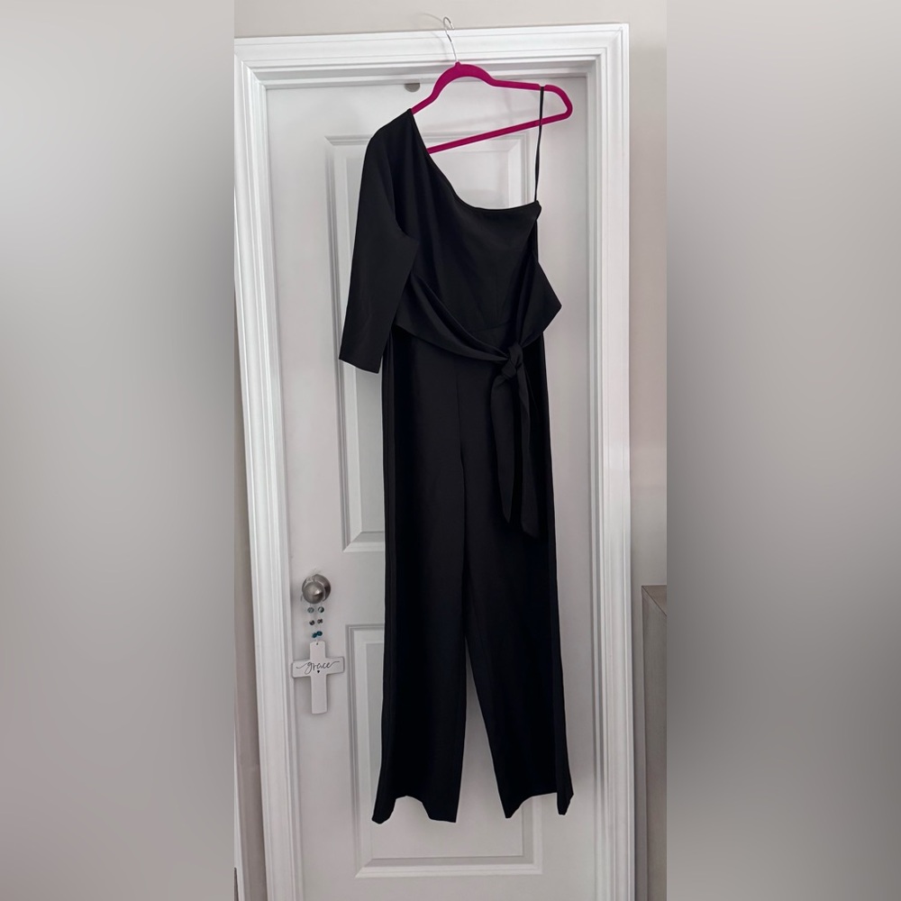 New York & Company Elegant Black Women's Jumpsuit (Stretch)